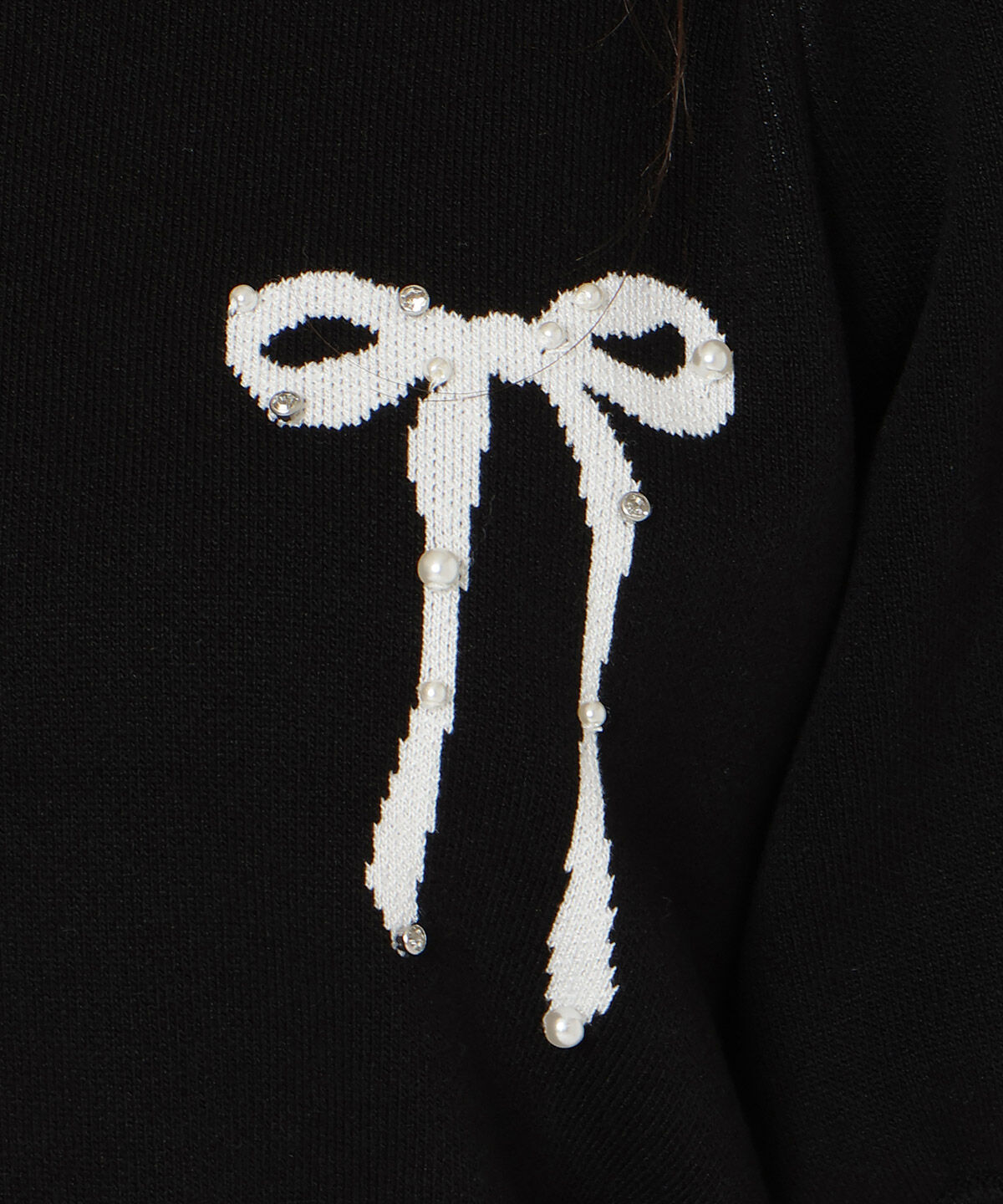 WILLSELECTION「リボンジャガードパフニット」|ニット・セーター|