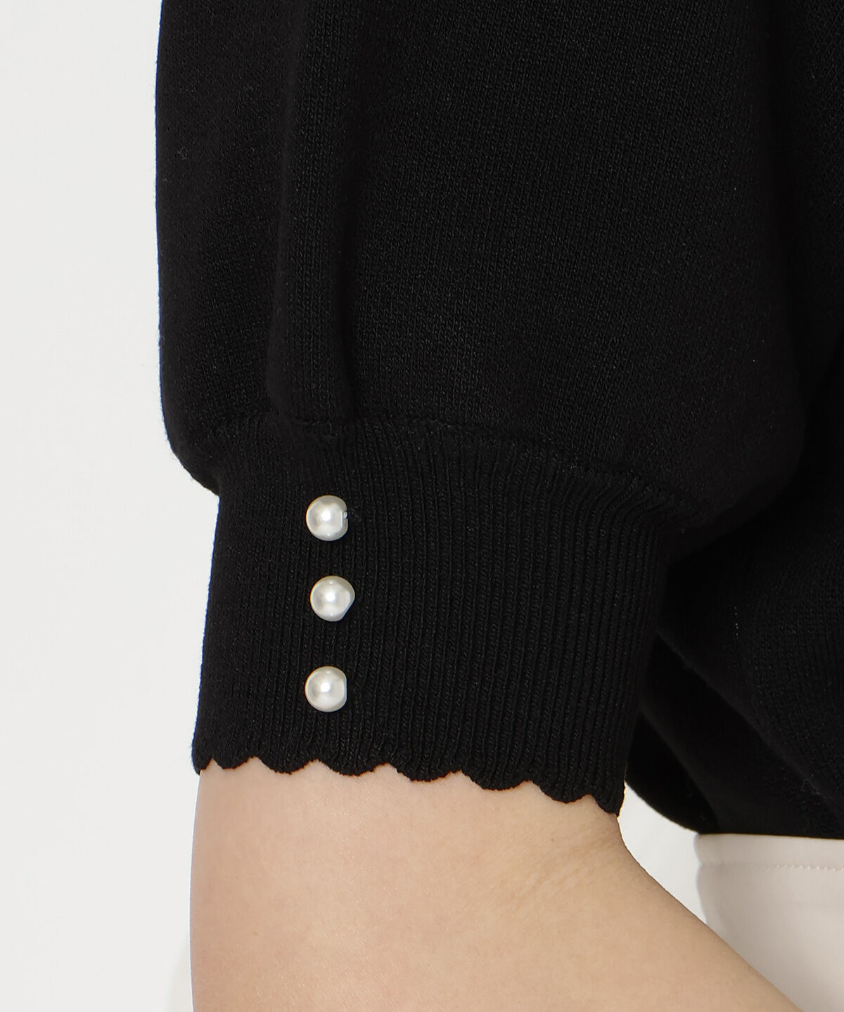 WILLSELECTION「リボンジャガードパフニット」|ニット・セーター|