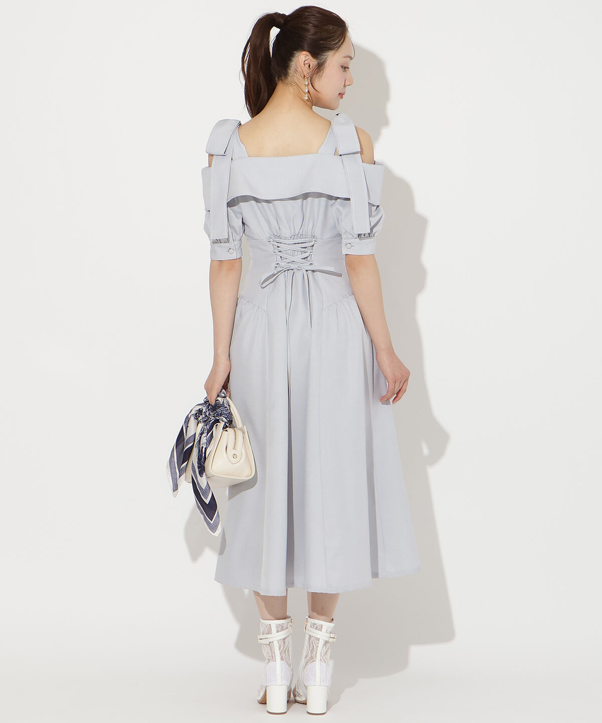 WILLSELECTION「リボンオフショルワンピース」|ワンピース|