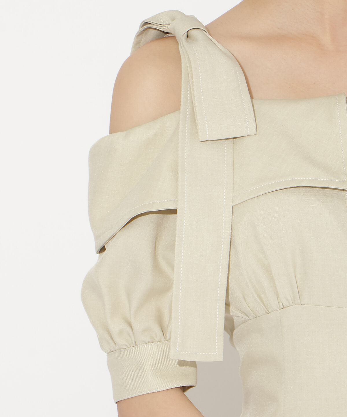 WILLSELECTION「リボンオフショルワンピース」|ワンピース|