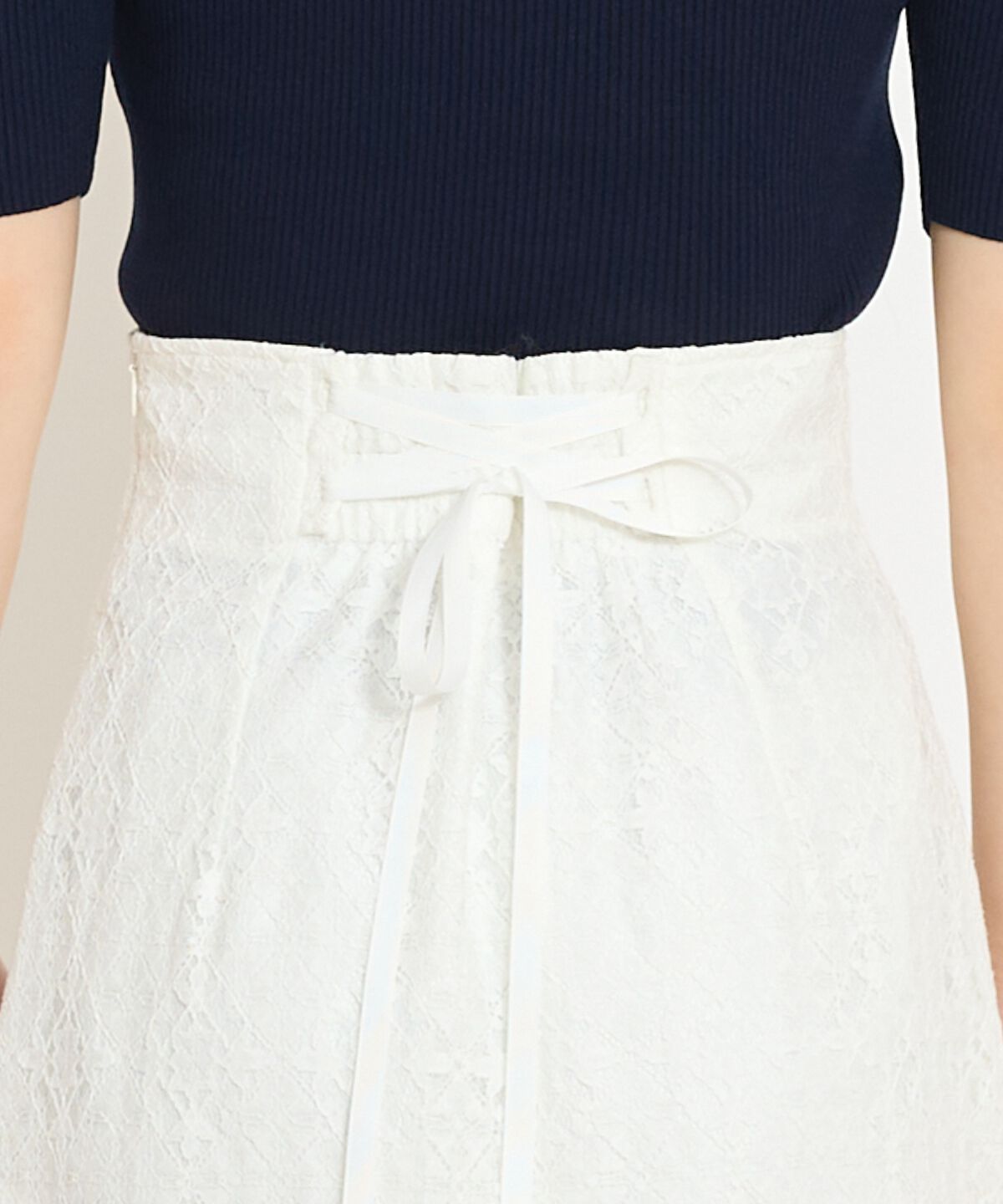 WILLSELECTION「アシメティアードレーススカート」|フレア|