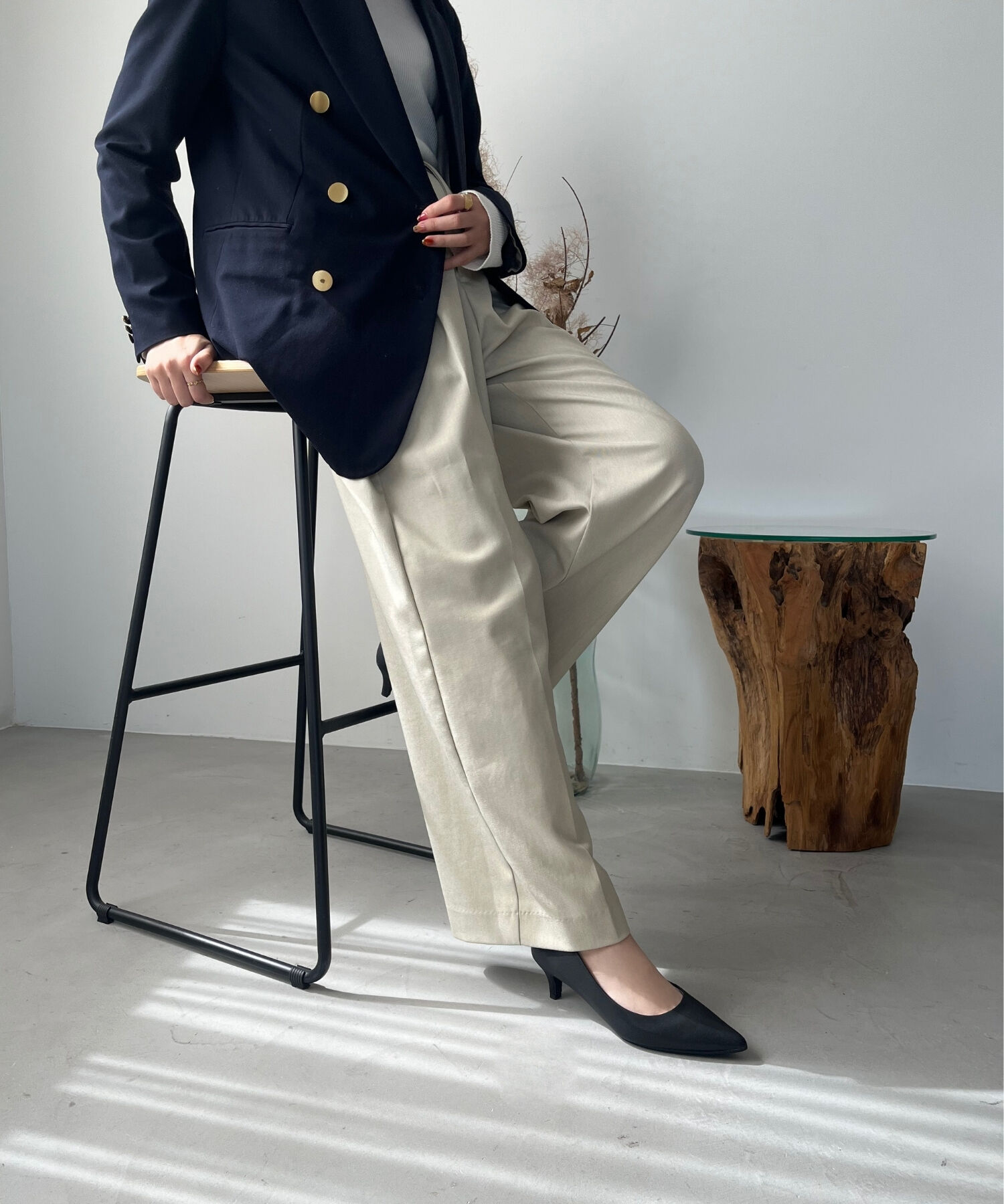 ORiental TRaffic「【跳べるパンプス/シリーズ累計１５０万足突破】ミドルヒール パンプス /R-3202 オフィス」|パンプス|