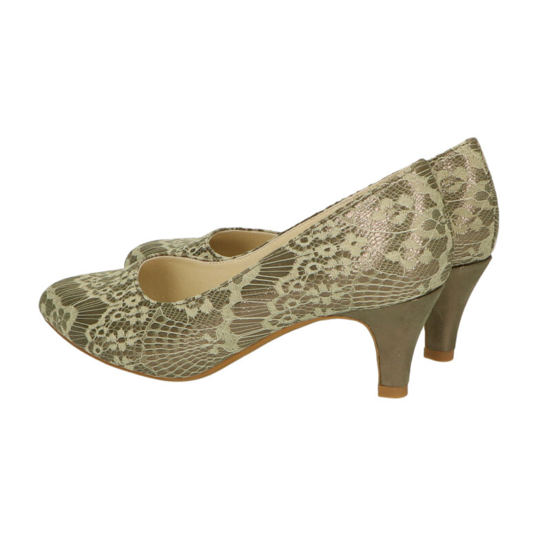 ORiental TRaffic「【アウトレット価格】グリッターヒールレースパンプス/R-2013 レース トレンド 人気」|パンプス|