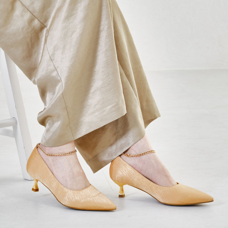 ORiental TRaffic「ポインテッドトゥアンクルチェーンパンプス/R-2015」|パンプス|