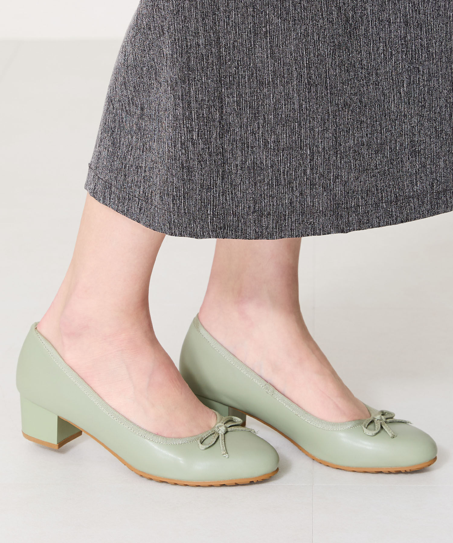 ORiental TRaffic「【防水】 ラウンドトゥ バレエ レイン パンプス /R-1017 バレエシューズ ヒール4.3ｃｍ」|パンプス|