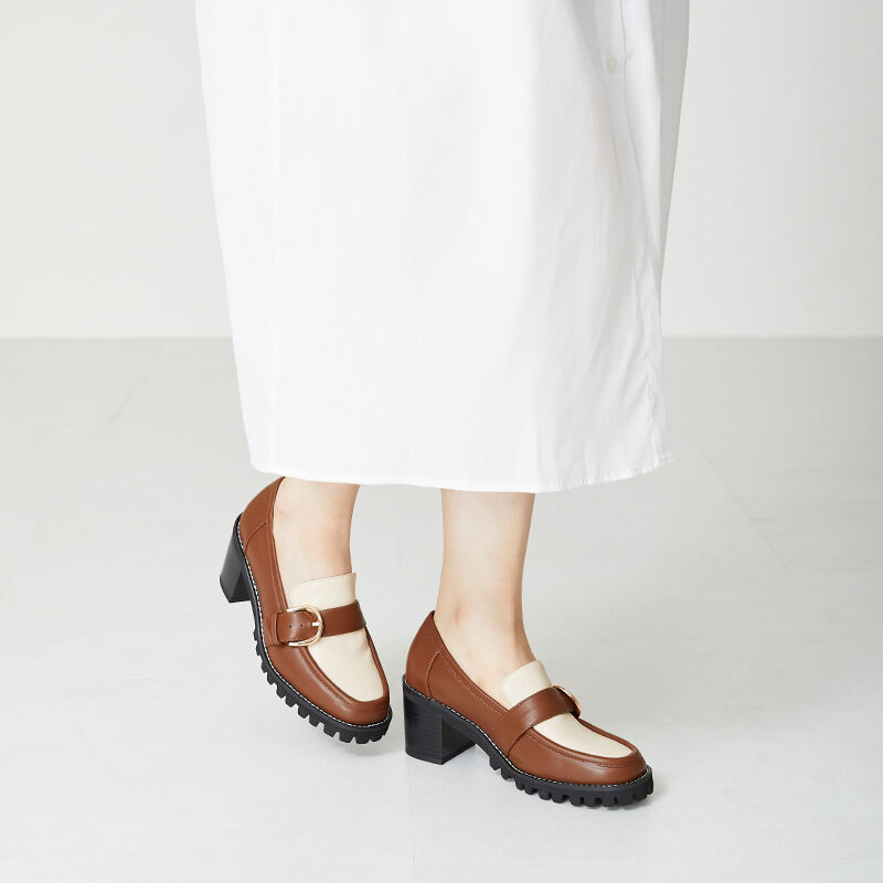 ORiental TRaffic「タンクソールバックルベルトローファー/31309」|パンプス|