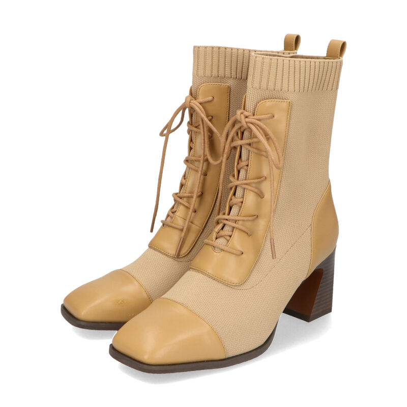 ORiental TRaffic「レースアップニットヒールブーツ/31433」|ショートブーツ|