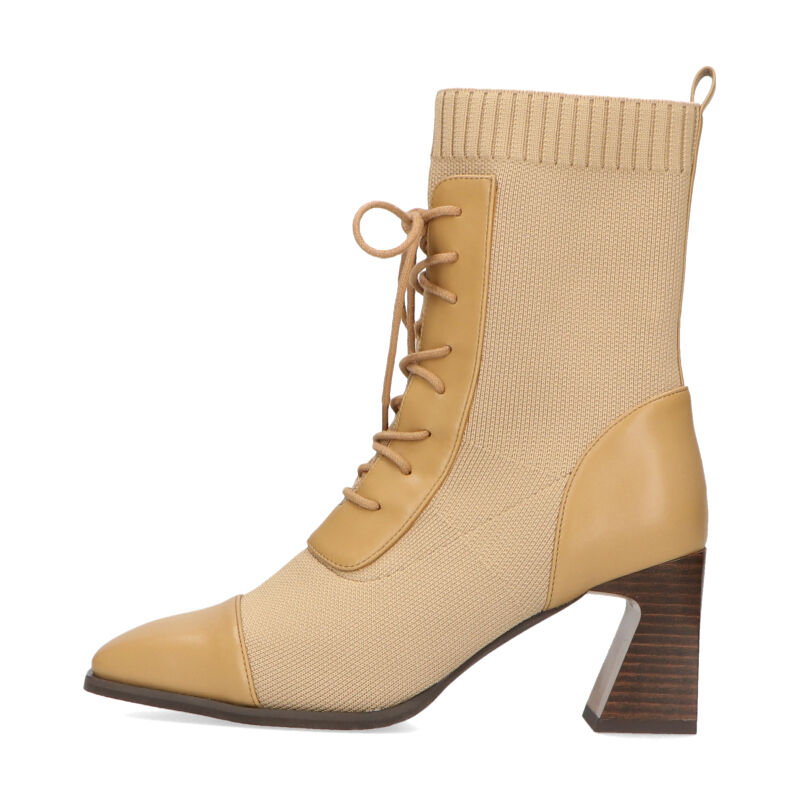 ORiental TRaffic「レースアップニットヒールブーツ/31433」|ショートブーツ|