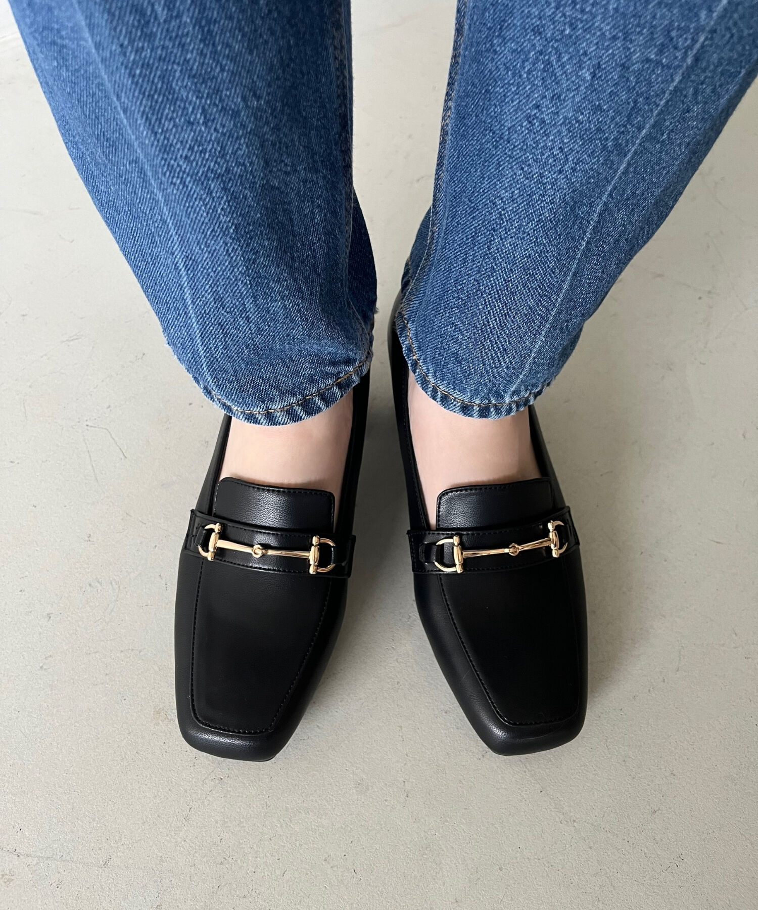 ORiental TRaffic「【跳べるパンプス/シリーズ累計１５０万足突破 】ビット ヒールローファー /R-3214 厚手クッション」|パンプス|