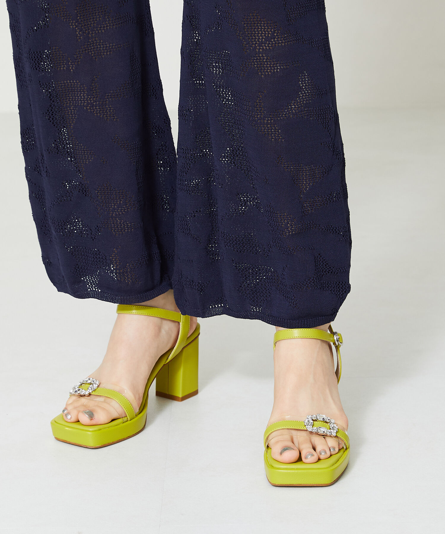 ORiental TRaffic「ビジューストラップヒールサンダル/41213」|サンダル|