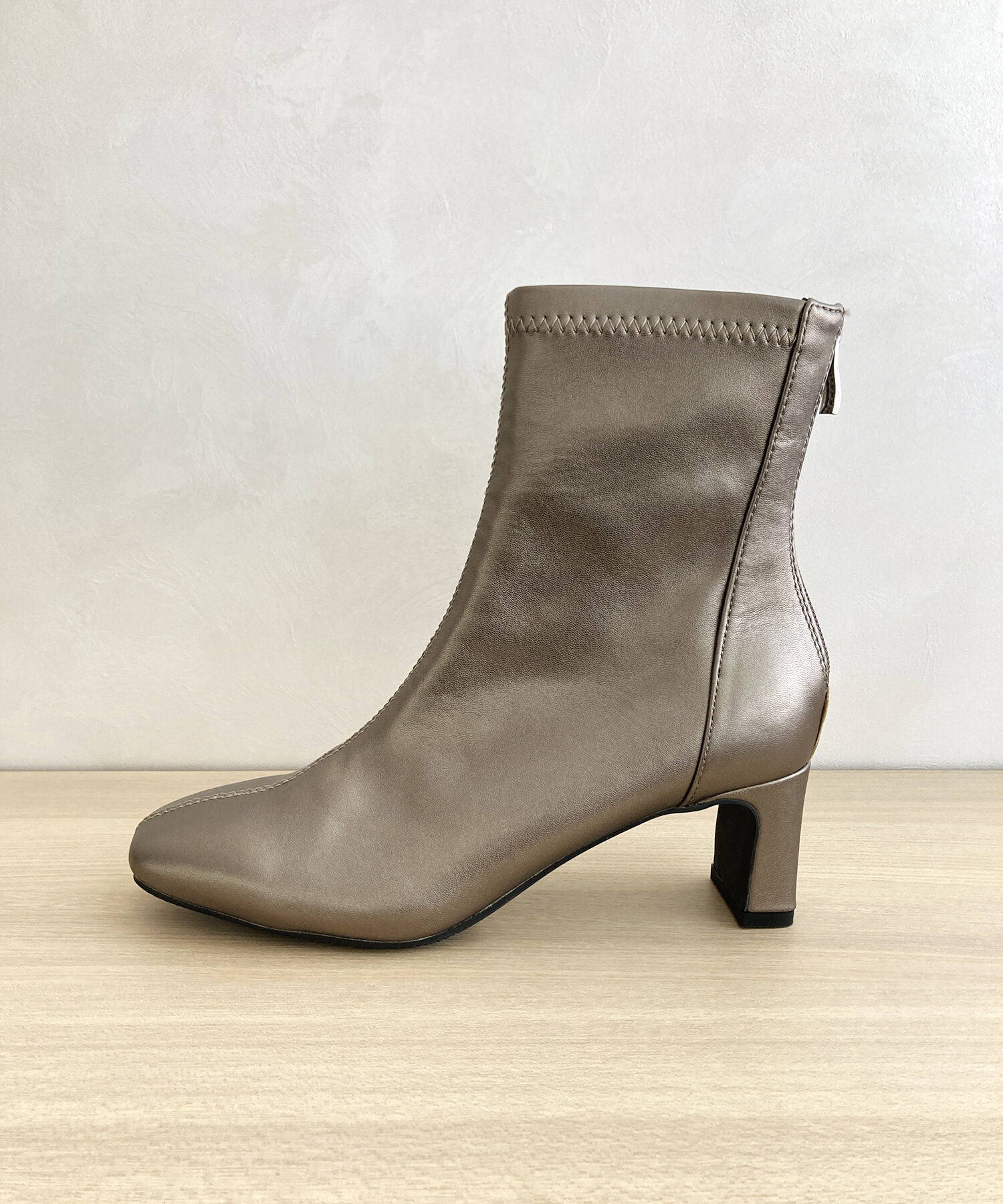 ORiental TRaffic「ストレッチ ヒール バック ジップ ブーツ /41406」|ショートブーツ|