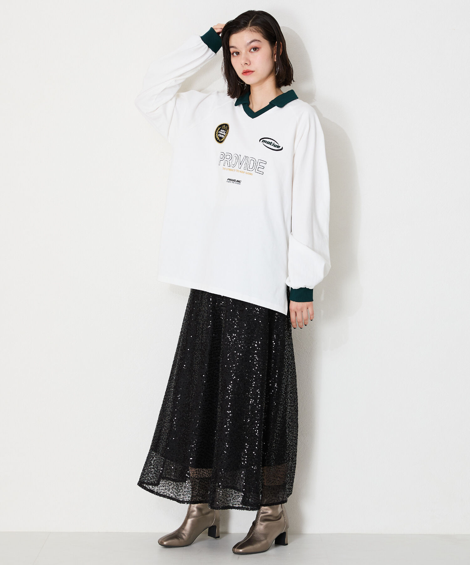 ORiental TRaffic「ストレッチ ヒール バック ジップ ブーツ /41406」|ショートブーツ|