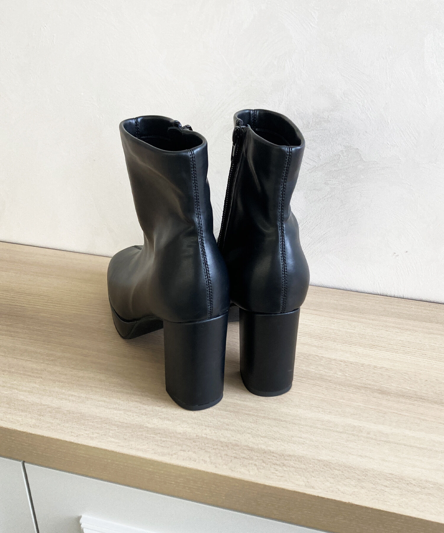 ORiental TRaffic「プラットフォームヒールショートブーツ/41422」|ショートブーツ|