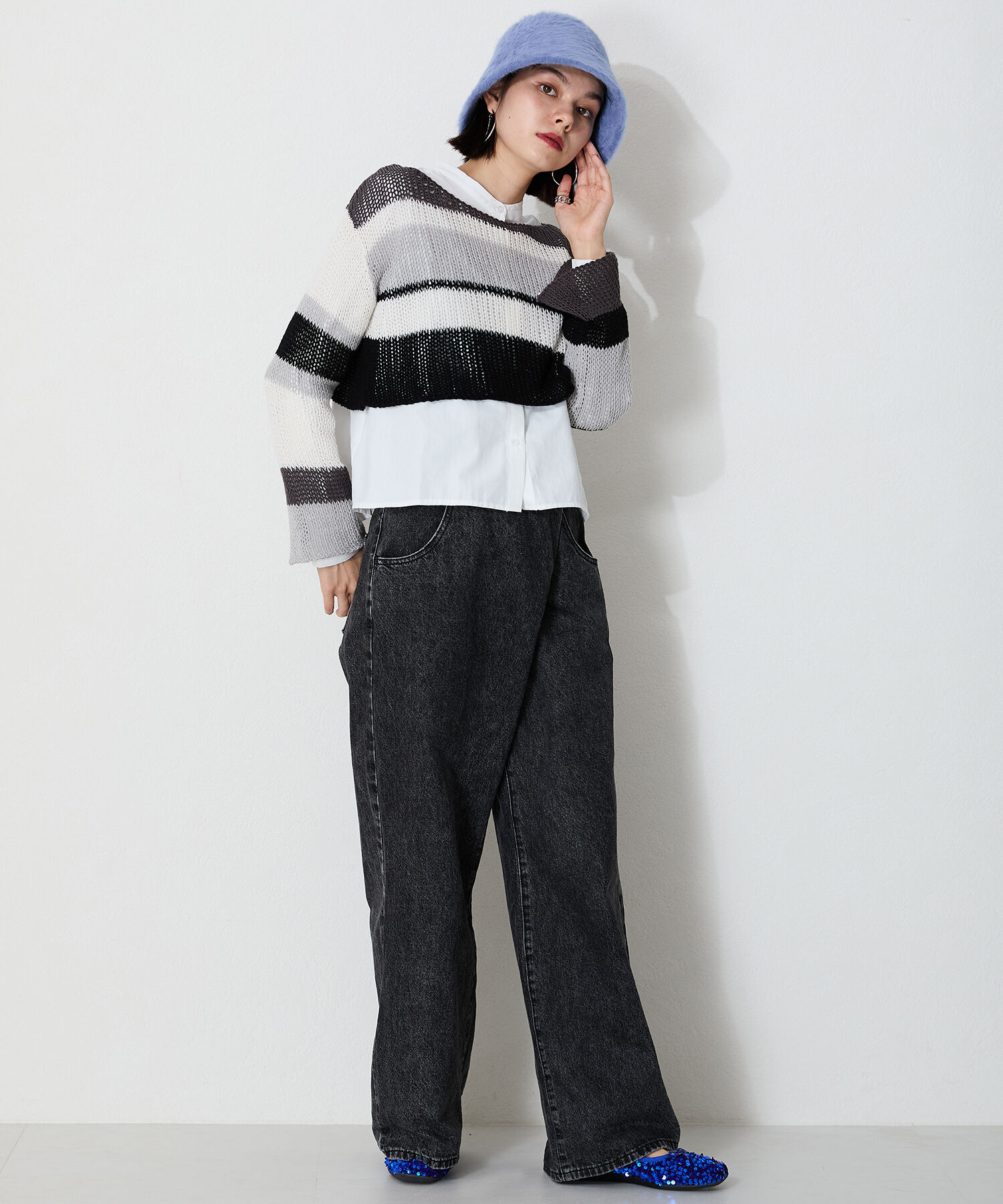 ORiental TRaffic「【跳べるパンプス/シリーズ累計１５０万足突破】スパンコール スクエアトゥ バレエシューズ R-3216」|パンプス|