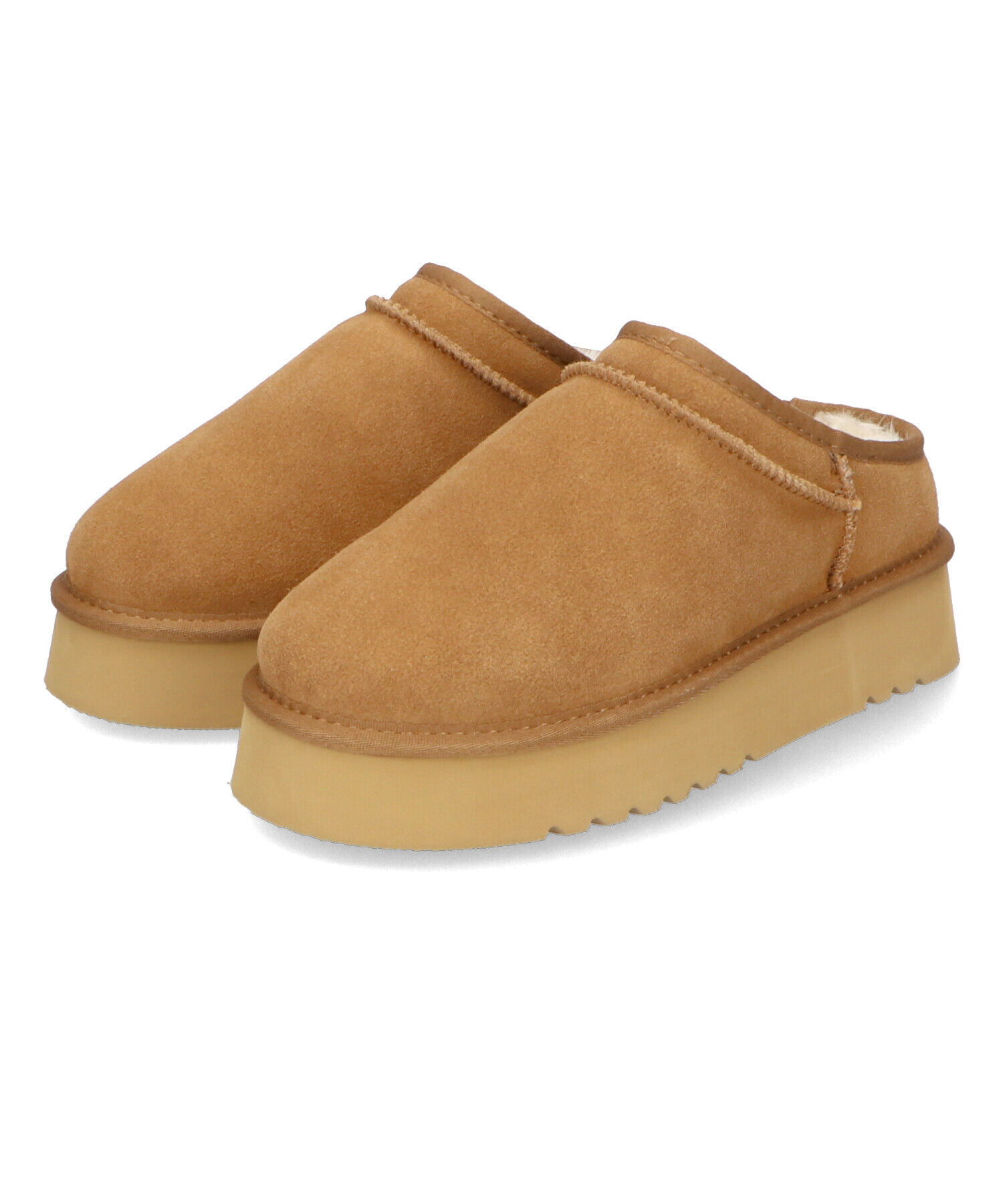 ORiental TRaffic「厚底 ムートン スリッポン シューズ/41320」|ショートブーツ|