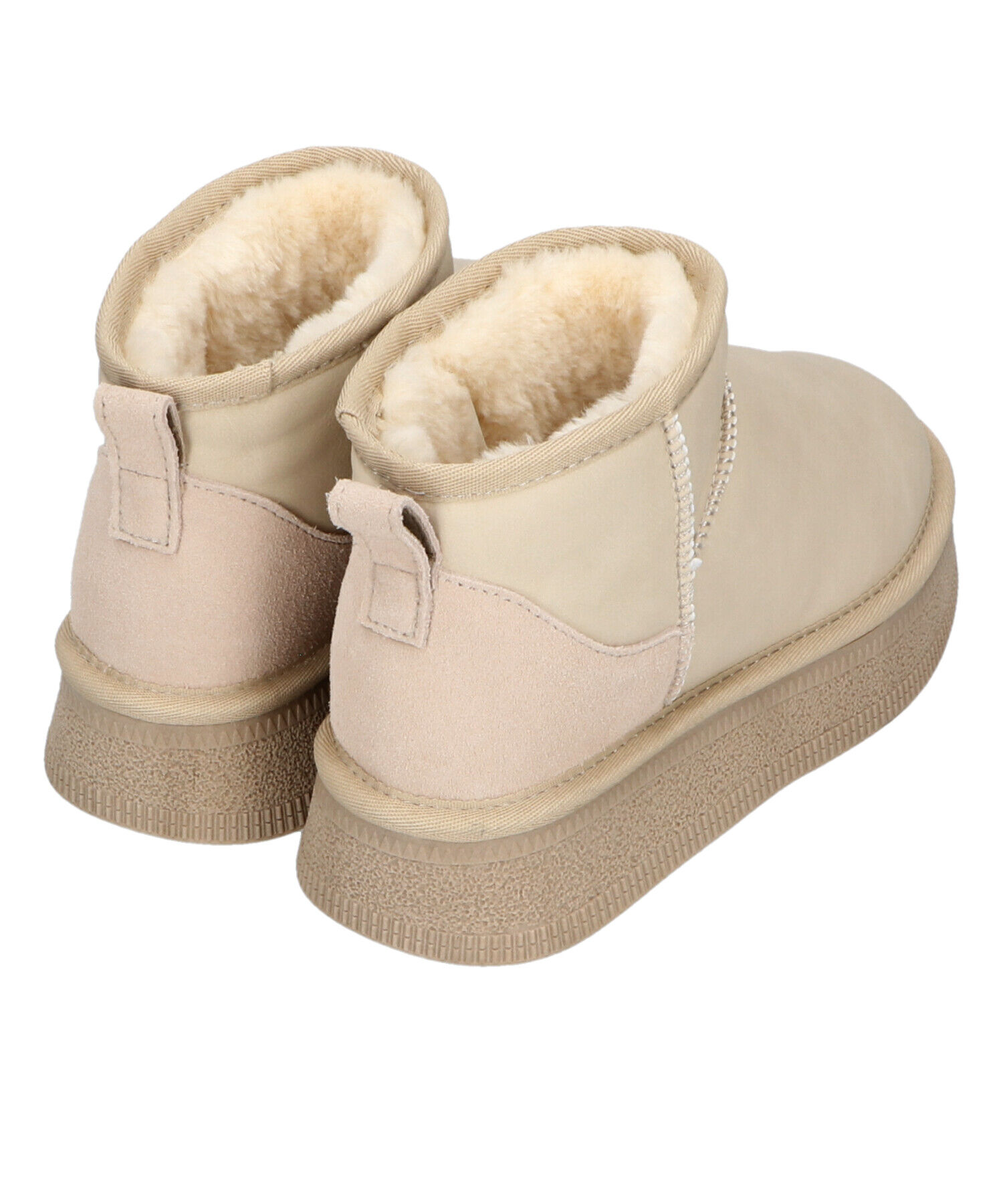 ORiental TRaffic「【 厚底 】フレアソール ムートン ショート ブーツ/41426 防寒」|ショートブーツ|