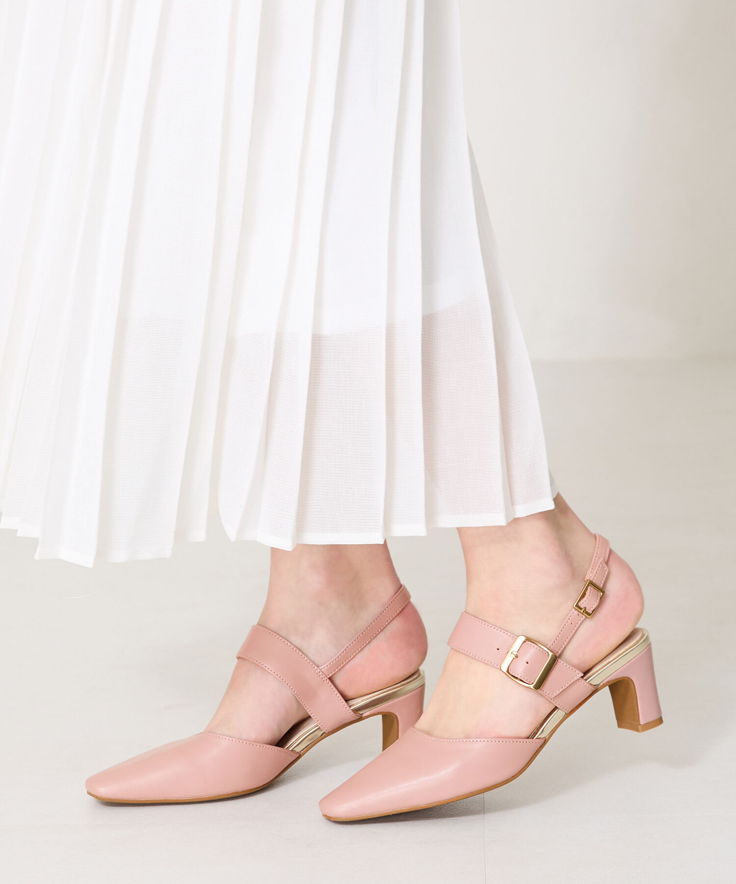ORiental TRaffic「バックストラップヒールパンプス/51101 パンプス 人気 トレンド 売れてる」|パンプス|PINK