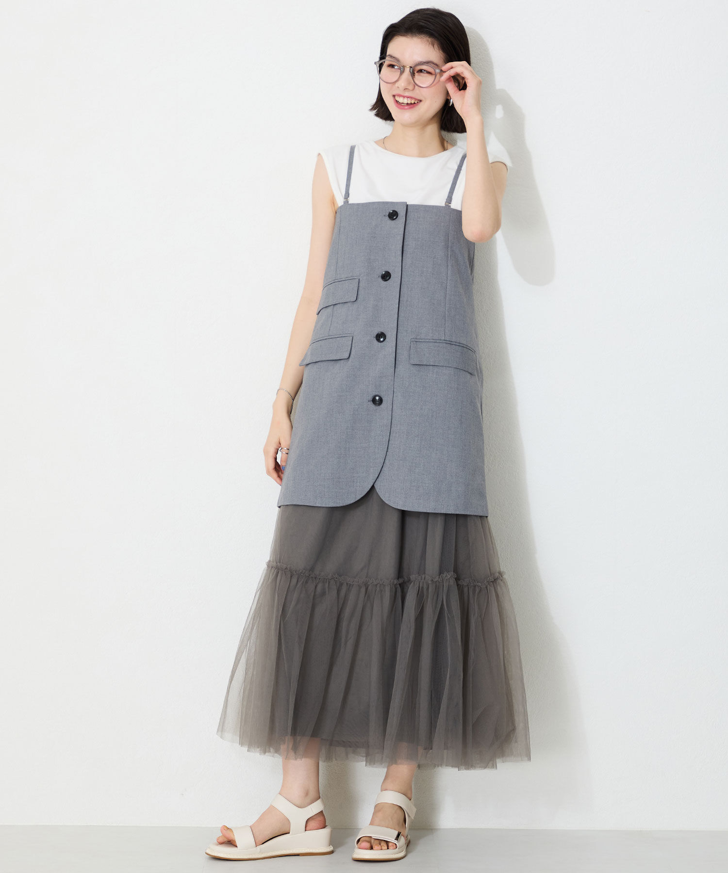 WA Oriental TRaffic「ワンベルトクッションウエッジサンダル/52205 人気 トレンド 売れてる サンダル」|サンダル|