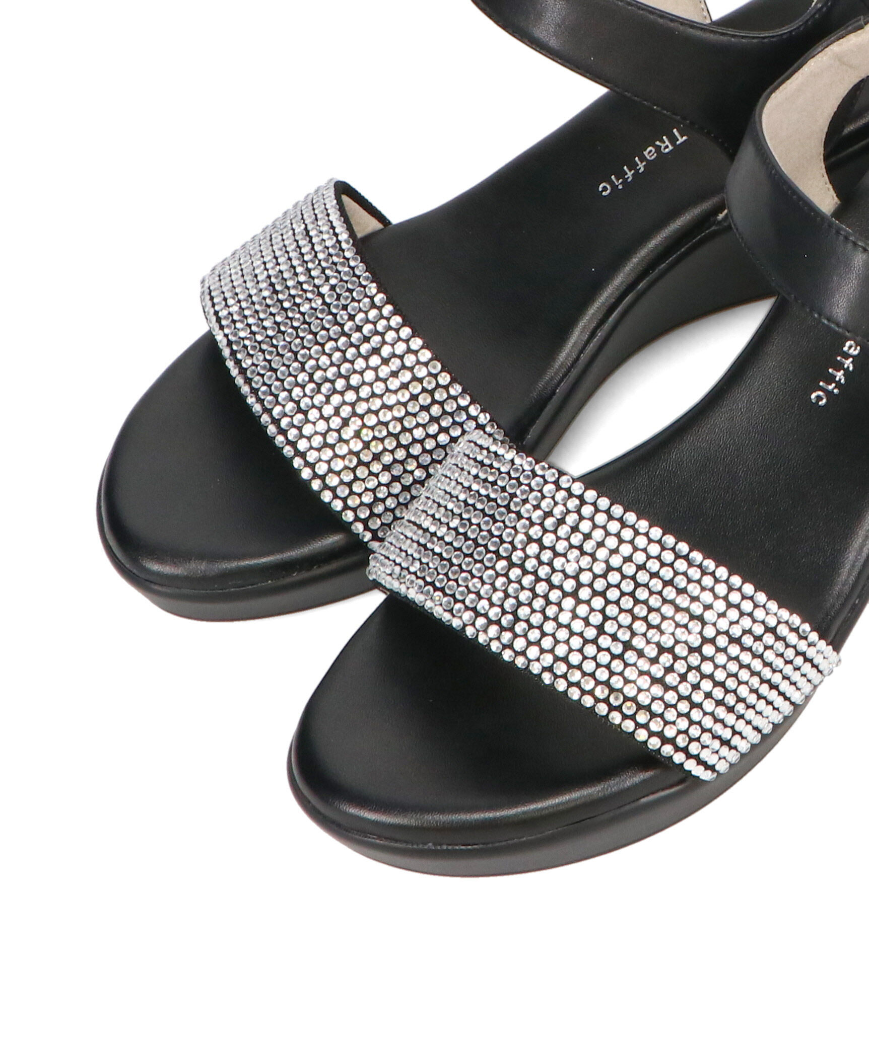 WA Oriental TRaffic「ラインストーンウエッジヒールサンダル/52210 人気 トレンド ヒール6.5cm」|サンダル|