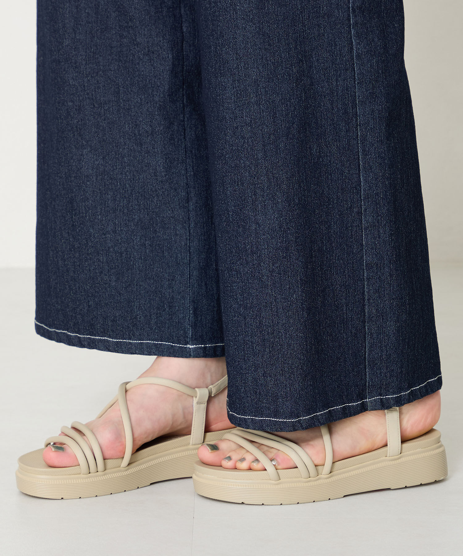 ORiental TRaffic「【WEB限定】チューブストラップスポーツサンダル/55204 厚底　スポサン 人気」|サンダル|