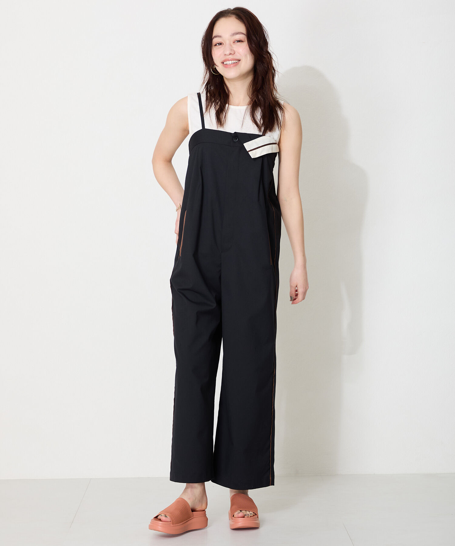 WA Oriental TRaffic「厚底ニットミュールサンダル/52215 サンダル 厚底 ニット ミュール 人気 トレンド」|サンダル|