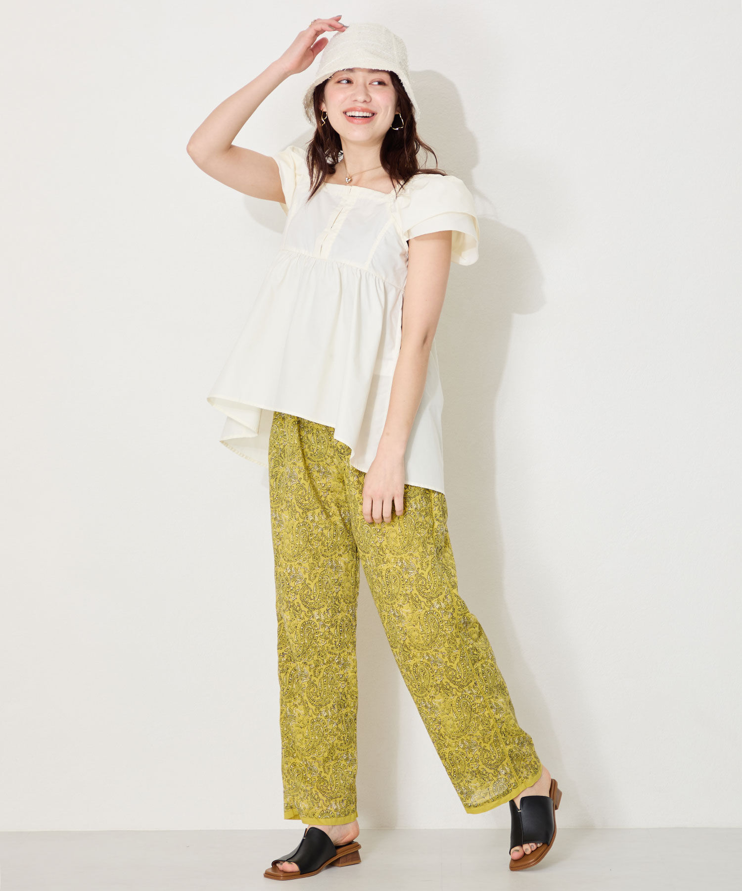 ORiental TRaffic「【WEB限定】●人気アイテム●センタースリットミュールサンダル/55206 サンダル 」|サンダル|