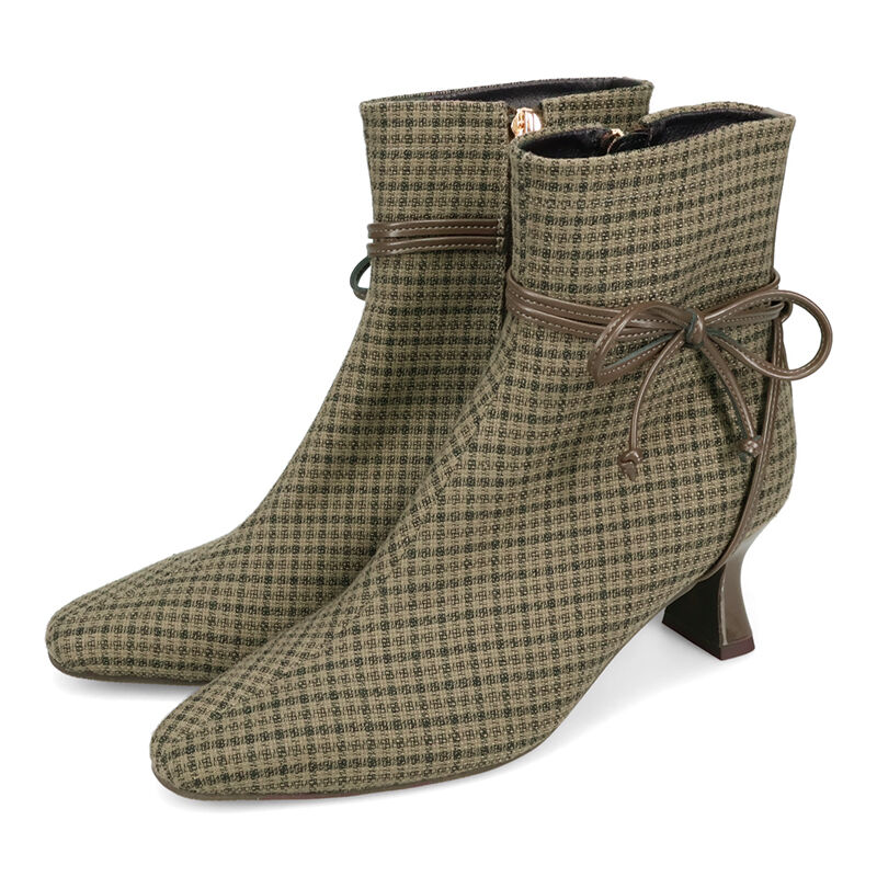 ORiental TRaffic「サイド リボン ヒール ブーツ /51417」|ショートブーツ|