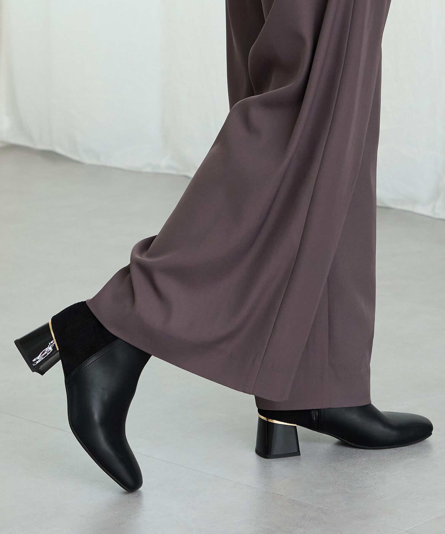 WA Oriental TRaffic「コーデュロイ コンビ ショートブーツ /52410」|ショートブーツ|