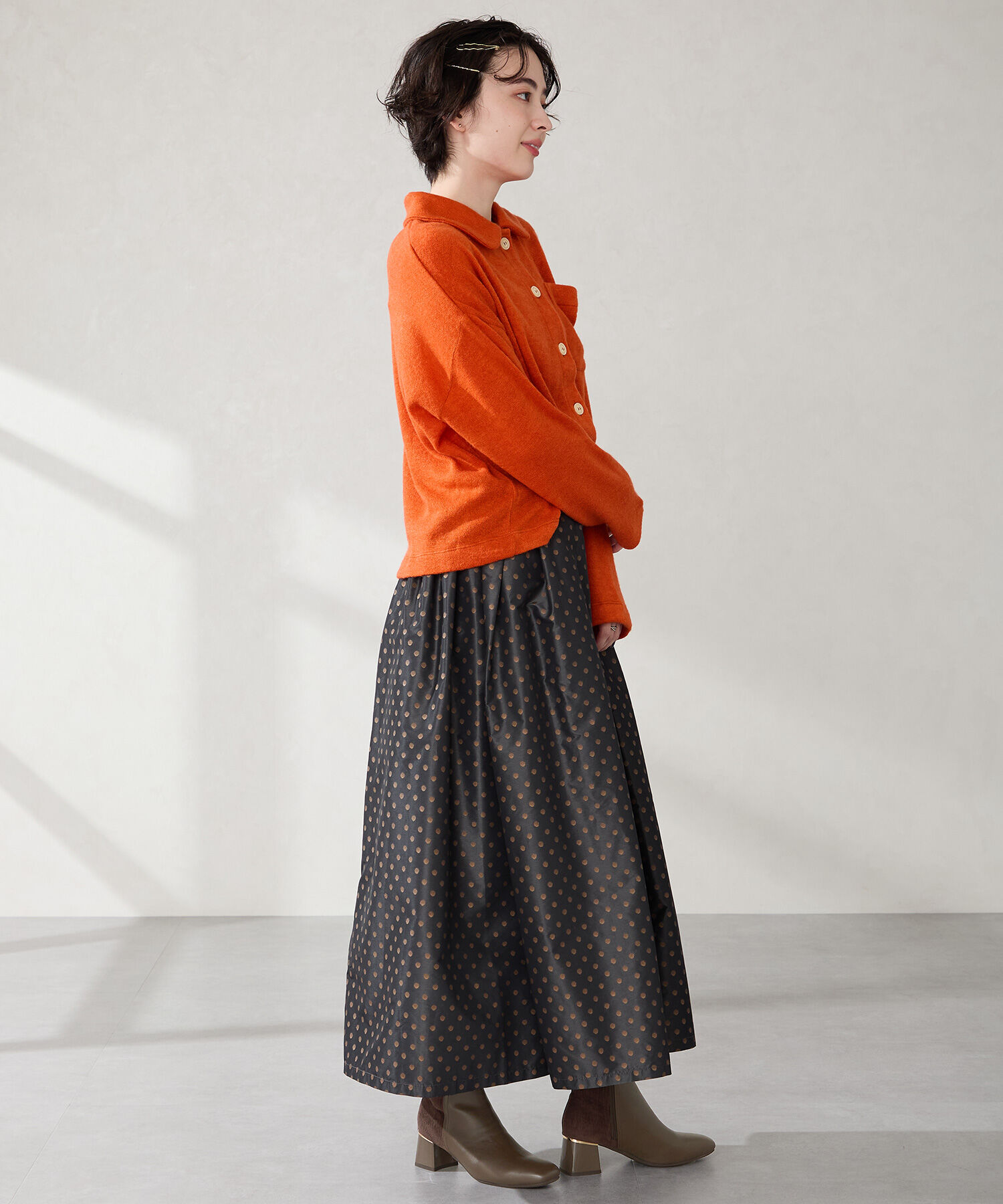 WA Oriental TRaffic「コーデュロイ コンビ ショートブーツ /52410」|ショートブーツ|