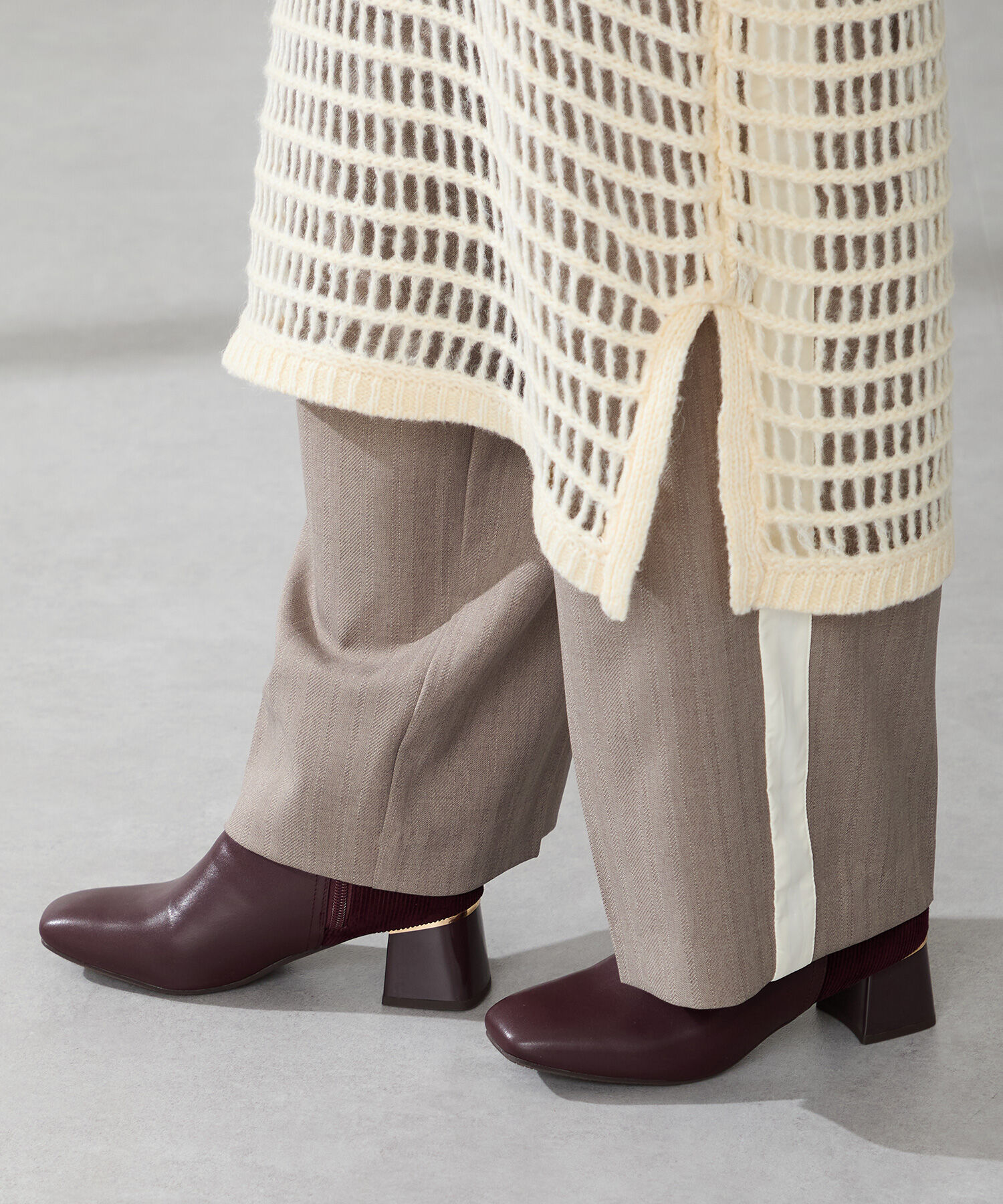 WA Oriental TRaffic「コーデュロイ コンビ ショートブーツ /52410」|ショートブーツ|