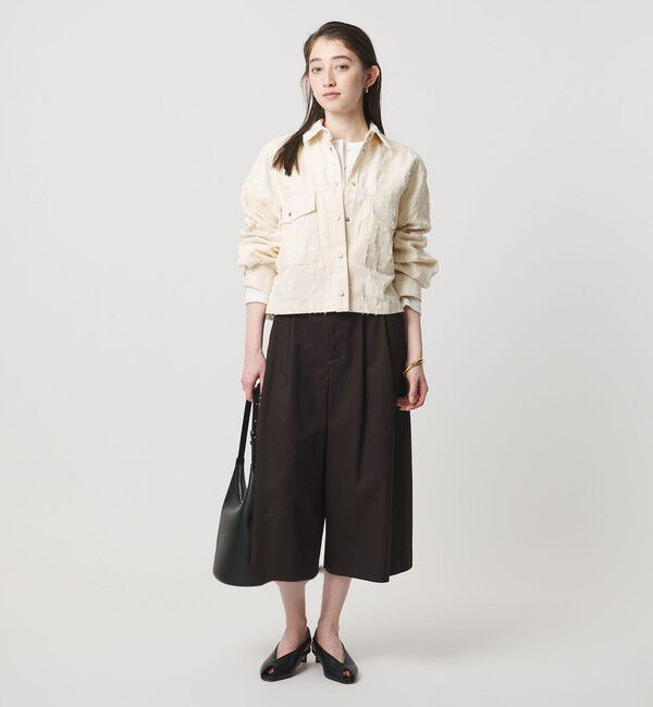 UNITED ARROWS「ジャガード ワーク シャツ ジャケット ‐ウォッシャブル‐」|テーラードジャケット|