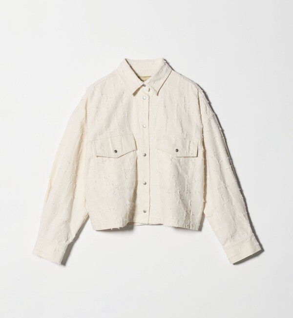 UNITED ARROWS「ジャガード ワーク シャツ ジャケット ‐ウォッシャブル‐」|テーラードジャケット|