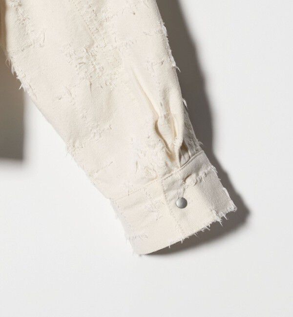 UNITED ARROWS「ジャガード ワーク シャツ ジャケット ‐ウォッシャブル‐」|テーラードジャケット|