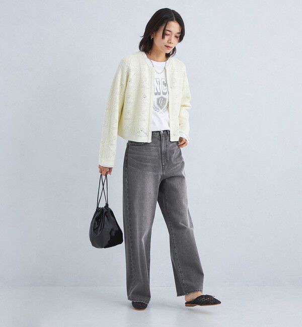 UNITED ARROWS green label relaxing「［size SHORT/TALLあり］ワイド デニム パンツ」|デニム|