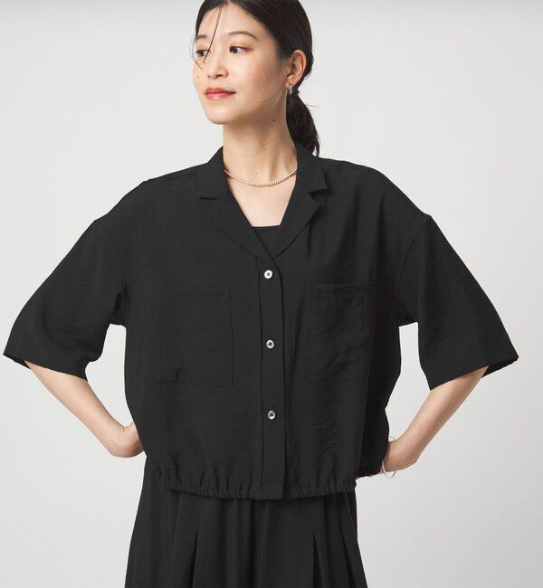 UNITED ARROWS green label relaxing「【WEB限定】＜at ease＞ポケット オープンカラー シャツ」|シャツ・ブラウス|