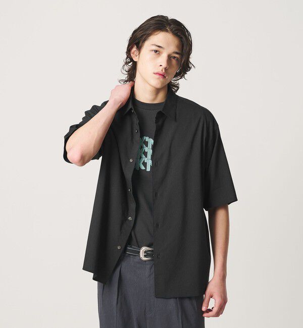 BEAUTY&YOUTH UNITED ARROWS「タンブル リネン スクエア シャツ GRANDE型」|シャツ・ブラウス|