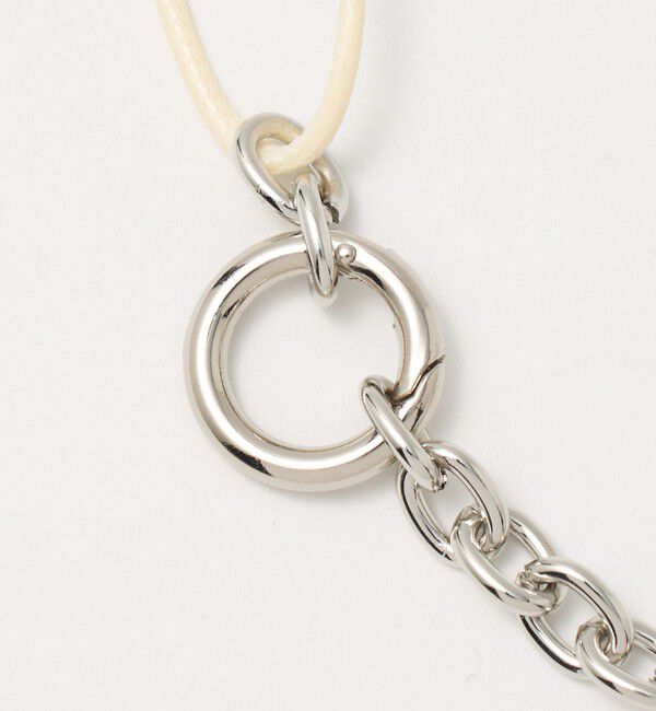 BEAUTY&YOUTH UNITED ARROWS「コード&times;メタルチェーン コンビ チョーカー ネックレス」|ネックレス|