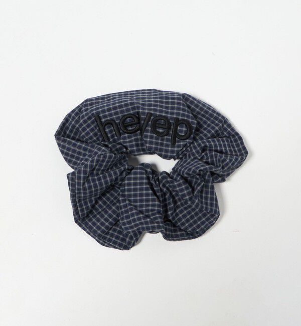 BEAUTY&YOUTH UNITED ARROWS「＜heyep＞Pajama Check ロゴ シュシュ」|ヘアゴム・シュシュ|