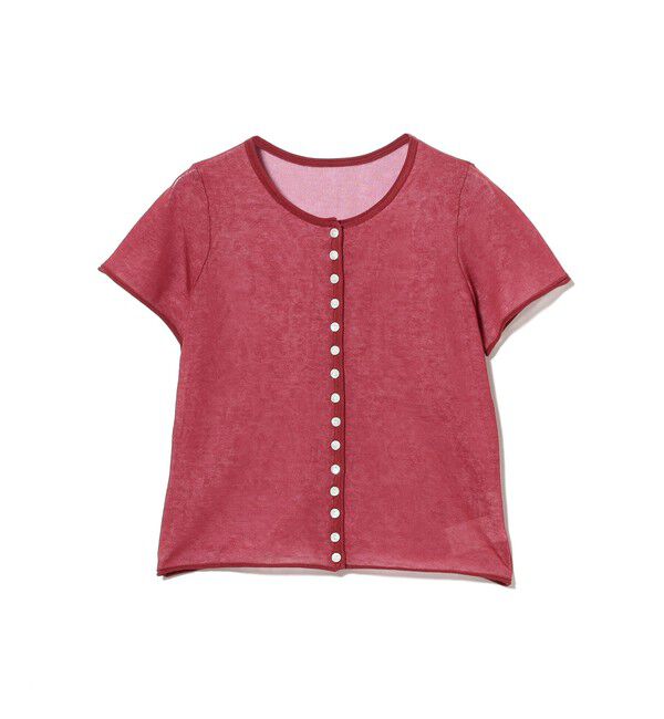 Ray BEAMS 「シアー コンパクト ハーフ スリーブ カーディガン」|ニット・セーター|