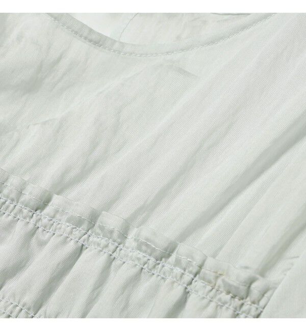 Ray BEAMS 「シアー シャーリング パフスリーブ ブラウス」|シャツ・ブラウス|