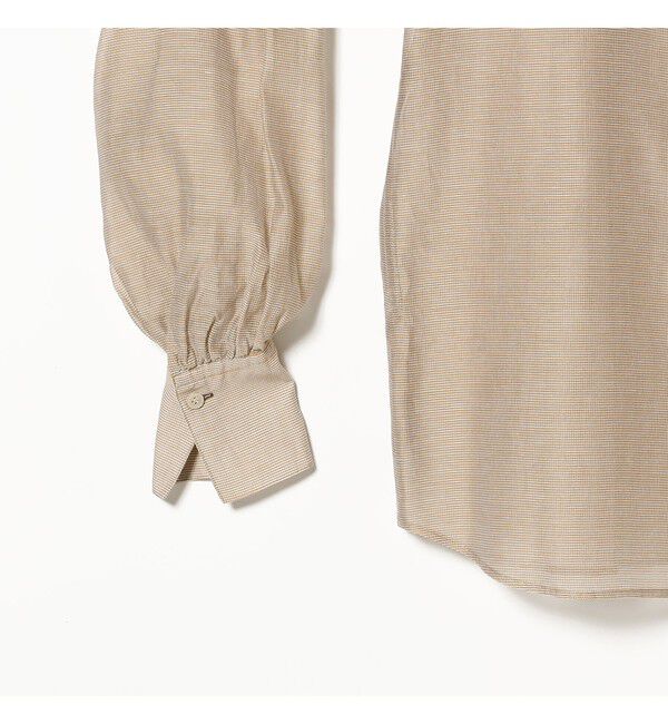 Demi-Luxe BEAMS 「AK+1 / コットンシルク ギンガム シャツ」|シャツ・ブラウス|