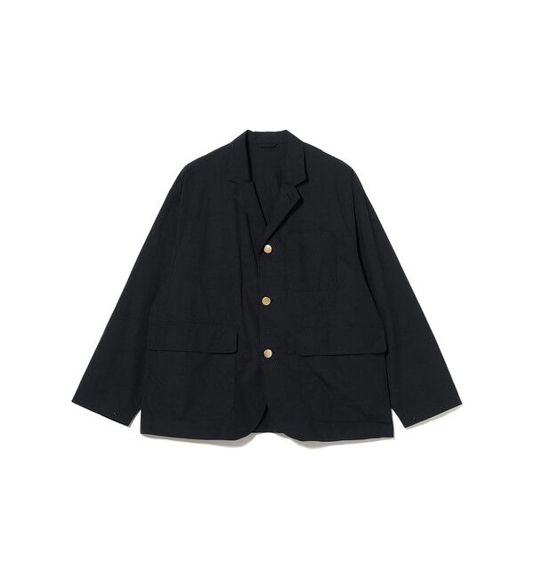 BEAMS「ワイドフィット テック ブレザー（撥水）」|テーラードジャケット|NAVY