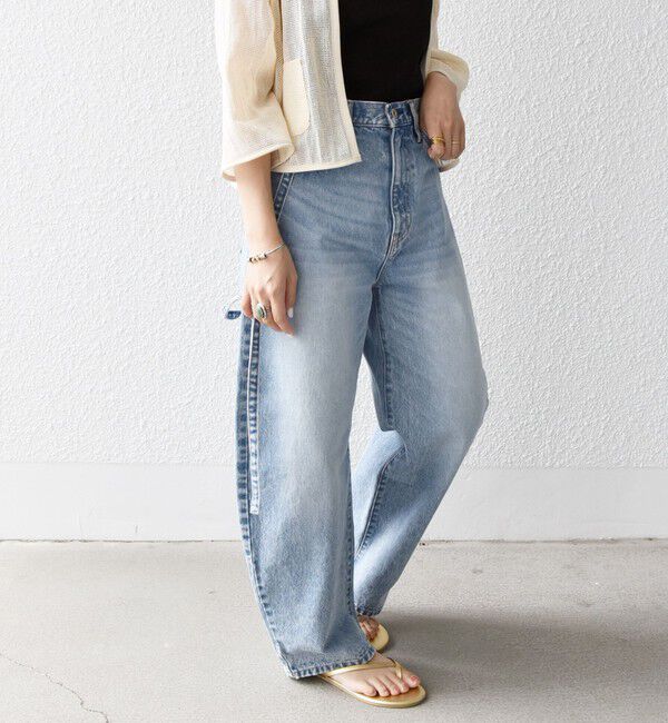 SHIPS any「《追加予約》bon_meur:〈洗濯機可能〉コクーン シルエット デニム パンツ」|デニム|