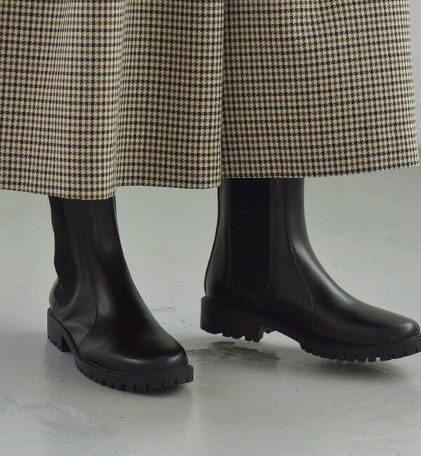 quaranciel「quaranciel: トラック ソール サイドゴア ブーツ」|ショートブーツ|