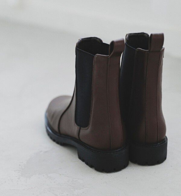 quaranciel「quaranciel: トラック ソール サイドゴア ブーツ」|ショートブーツ|