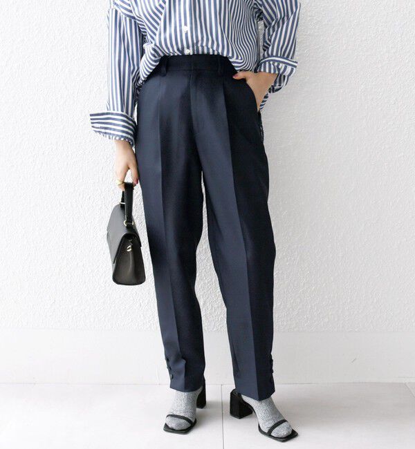 SHIPS any「SHIPS any: ドライツイル テーパード パンツ［NAVY BLUE］」|その他|ネイビー