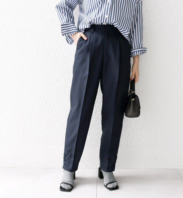 SHIPS any「SHIPS any: ドライツイル テーパード パンツ［NAVY BLUE］」|その他|