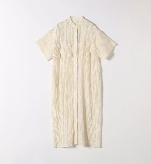 SHIPS any「SHIPS any:〈洗濯機可能〉ピンタック ジャカード シャツ ワンピース」|ワンピース|