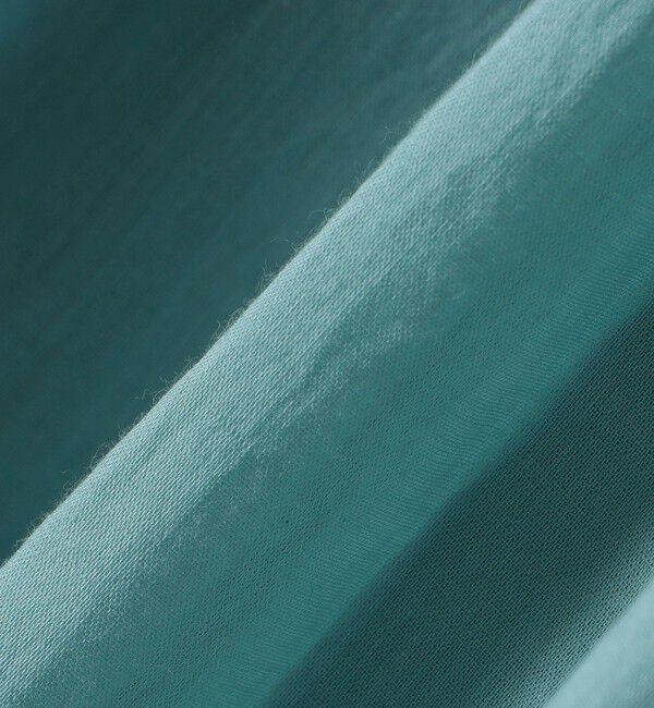 SHIPS any「SHIPS any:〈洗濯機可能〉ハンドスモッキング コットン フリル スタンドカラー ブラウス」|シャツ・ブラウス|