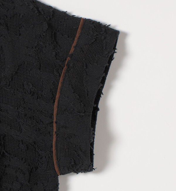 SHIPS any「《追加予約》SHIPS any:〈手洗い可能〉メッシュ ジャカード カフタン スキッパー ブラウス」|シャツ・ブラウス|